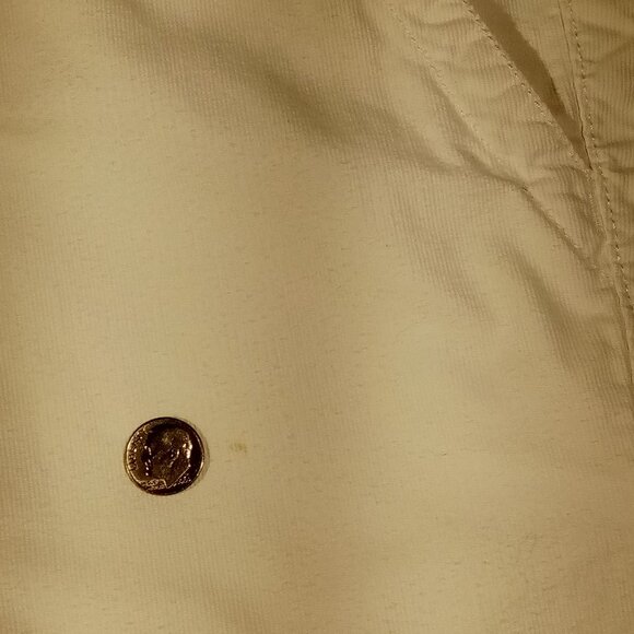 Eddie Bauer SHAW Pants  sz 8  White  Corduroy  Capris  Button detail Pockets GUC - Picture 8 of 12